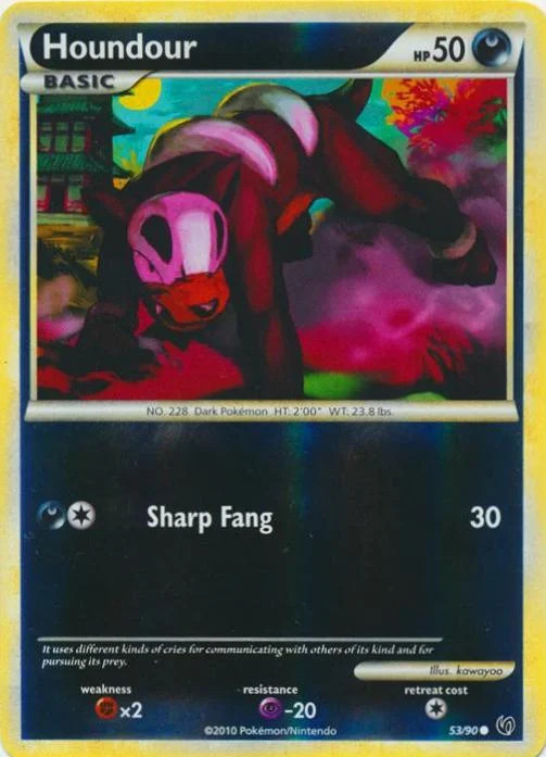 Houndour #53 — Destemido (Reverse Holo)