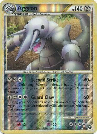 Aggron #1 — Triumphant (Reverse Holo)
