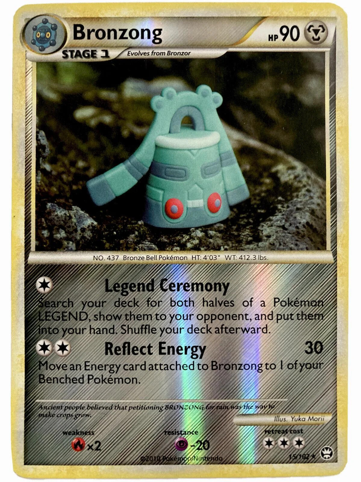 Bronzong #15 — Triumphant (Reverse Holo)