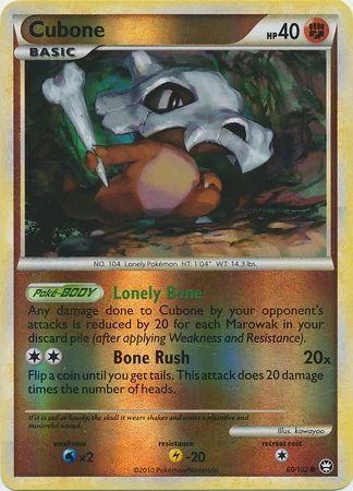 Cubone #60 — Triunfante (Reverse Holo)