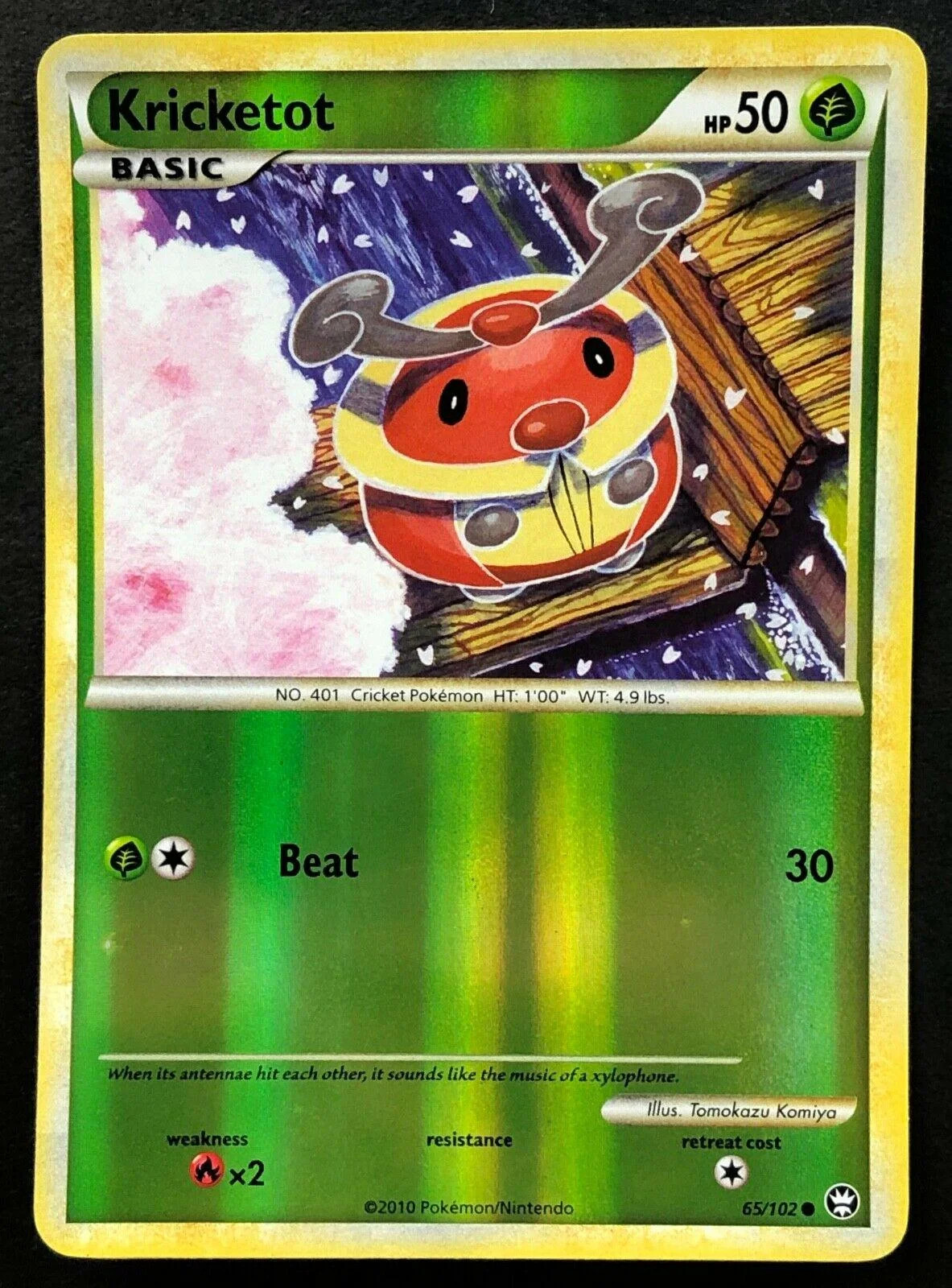 Kricketot #65 — Triumphant (Reverse Holo)
