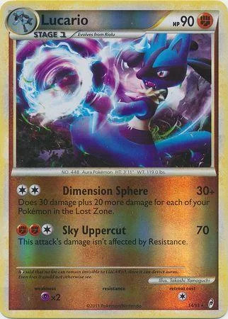 Lucario #14 — Richiamo delle Leggende (Reverse Holo)