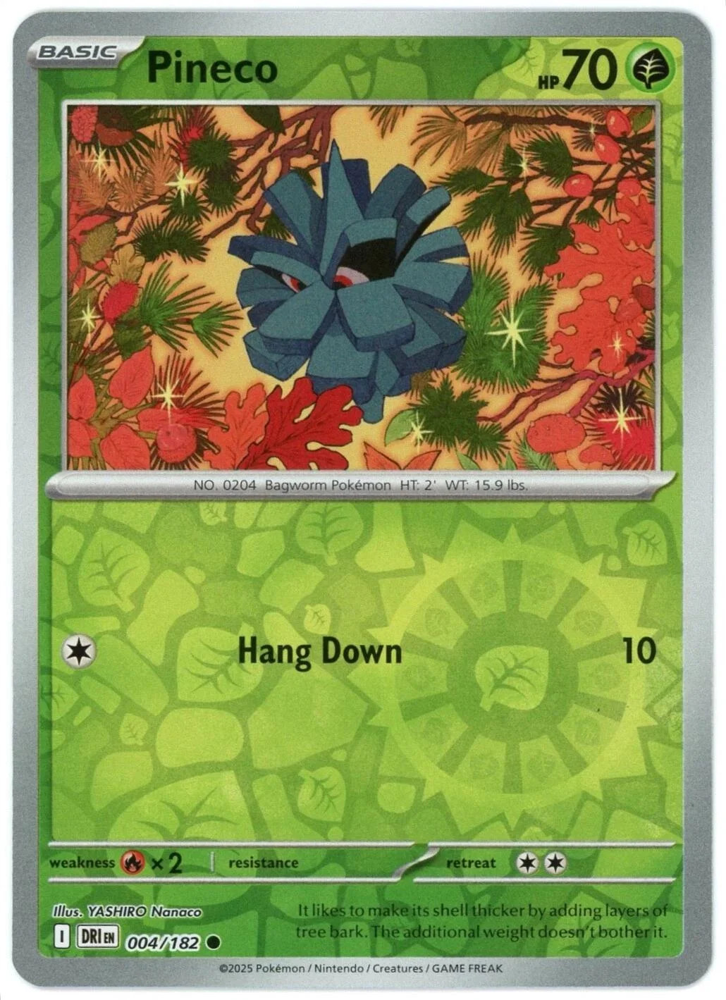 Pineco #004 — Rivales Predestinados (Reverse Holo)
