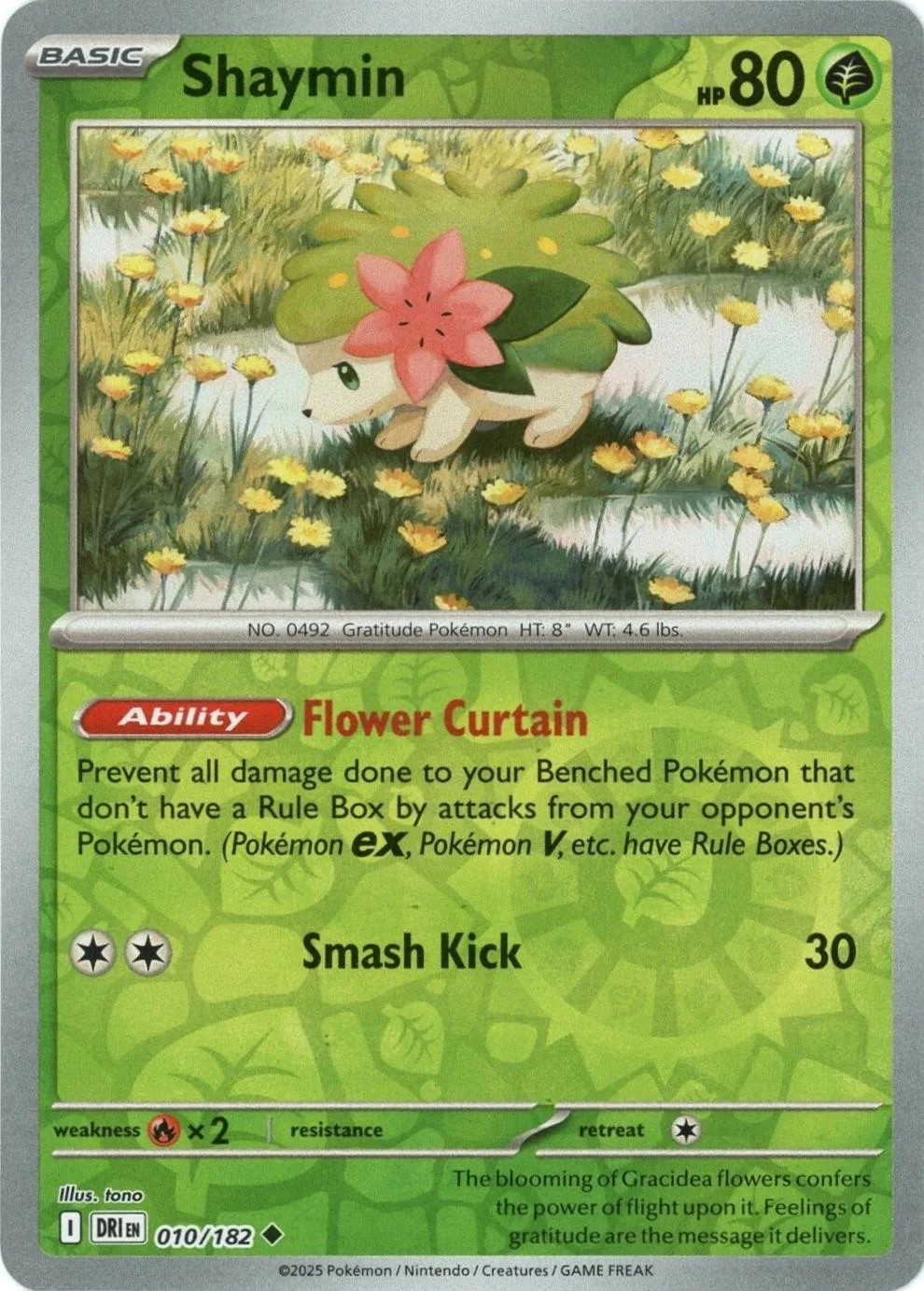 Shaymin #010 — Rivali Predestinati (Reverse Holo)