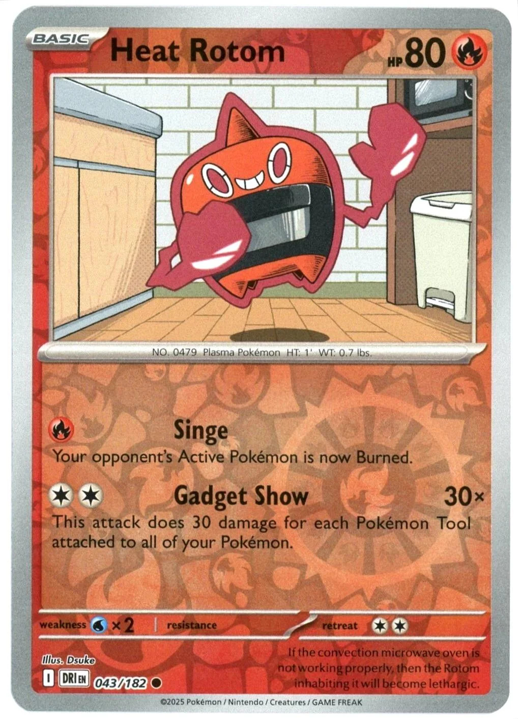 Rotom Calor #043 — Rivais Predestinados (Reverse Holo)