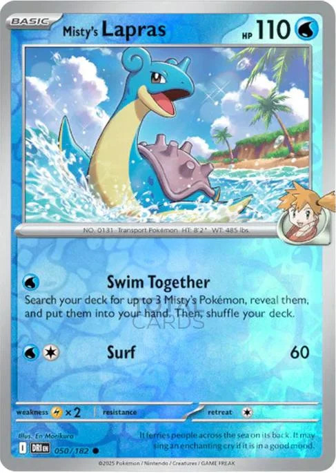 Mistys Lapras #050 — Ewige Rivalen (Reverse Holo)