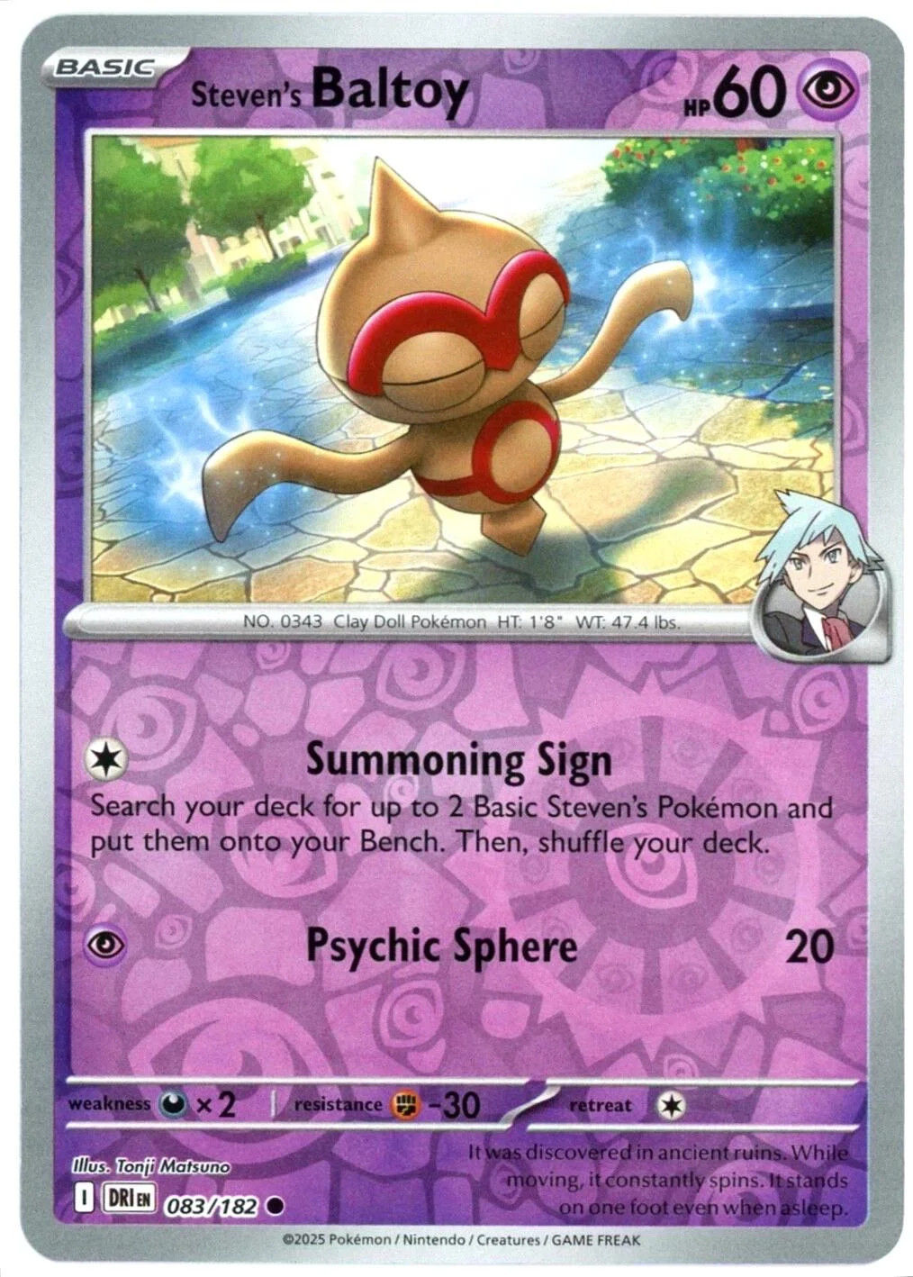 Baltoy do Steven #083 — Rivais Predestinados (Reverse Holo)