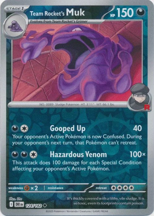 Team Rockets Sleimok #124 — Ewige Rivalen (Reverse Holo)