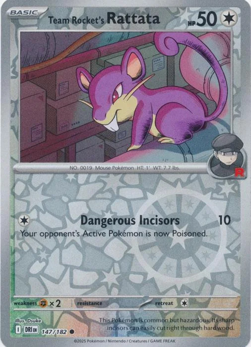 Rattata del Team Rocket #147 — Rivali Predestinati (Reverse Holo)