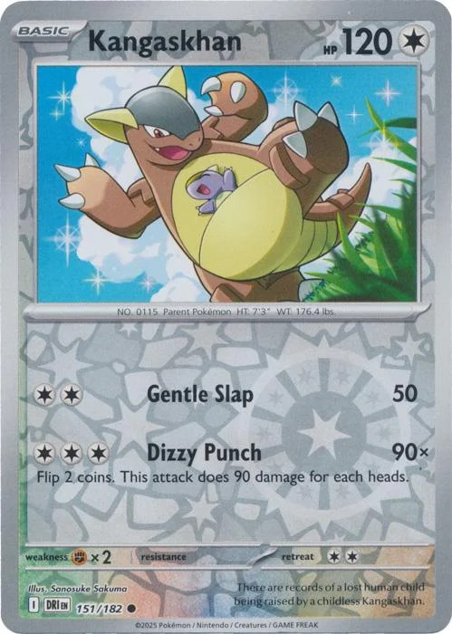 Kangaskhan #151 — Rivali Predestinati (Reverse Holo)