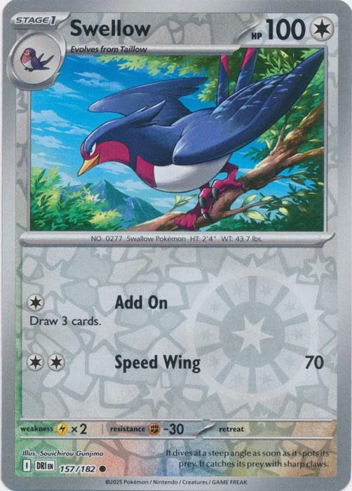 Swellow #157 — Rivales Predestinados (Reverse Holo)