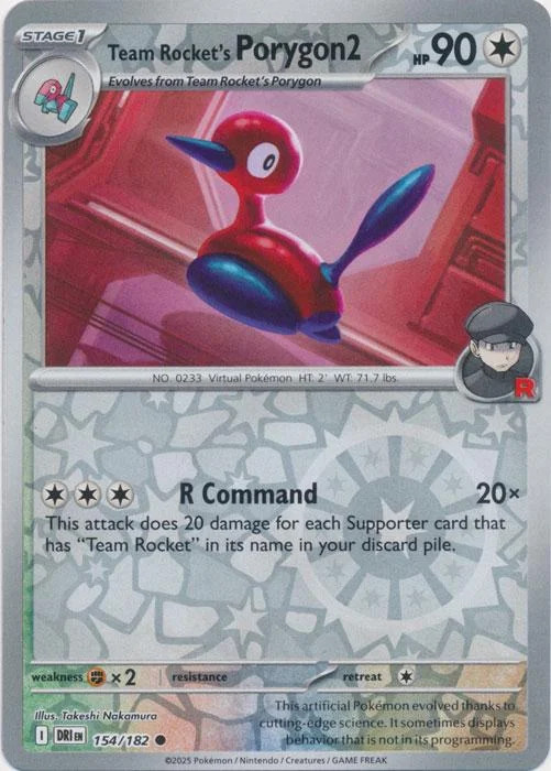 Team Rockets Porygon2 #154 — Ewige Rivalen (Reverse Holo)