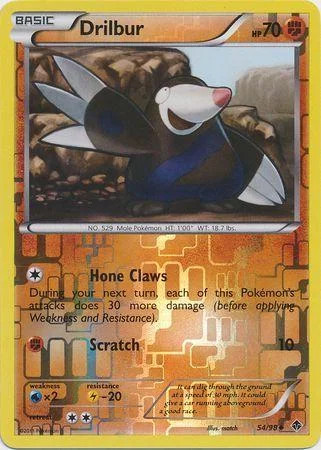 Drilbur #54 — Poderes Emergentes (Reverse Holo)