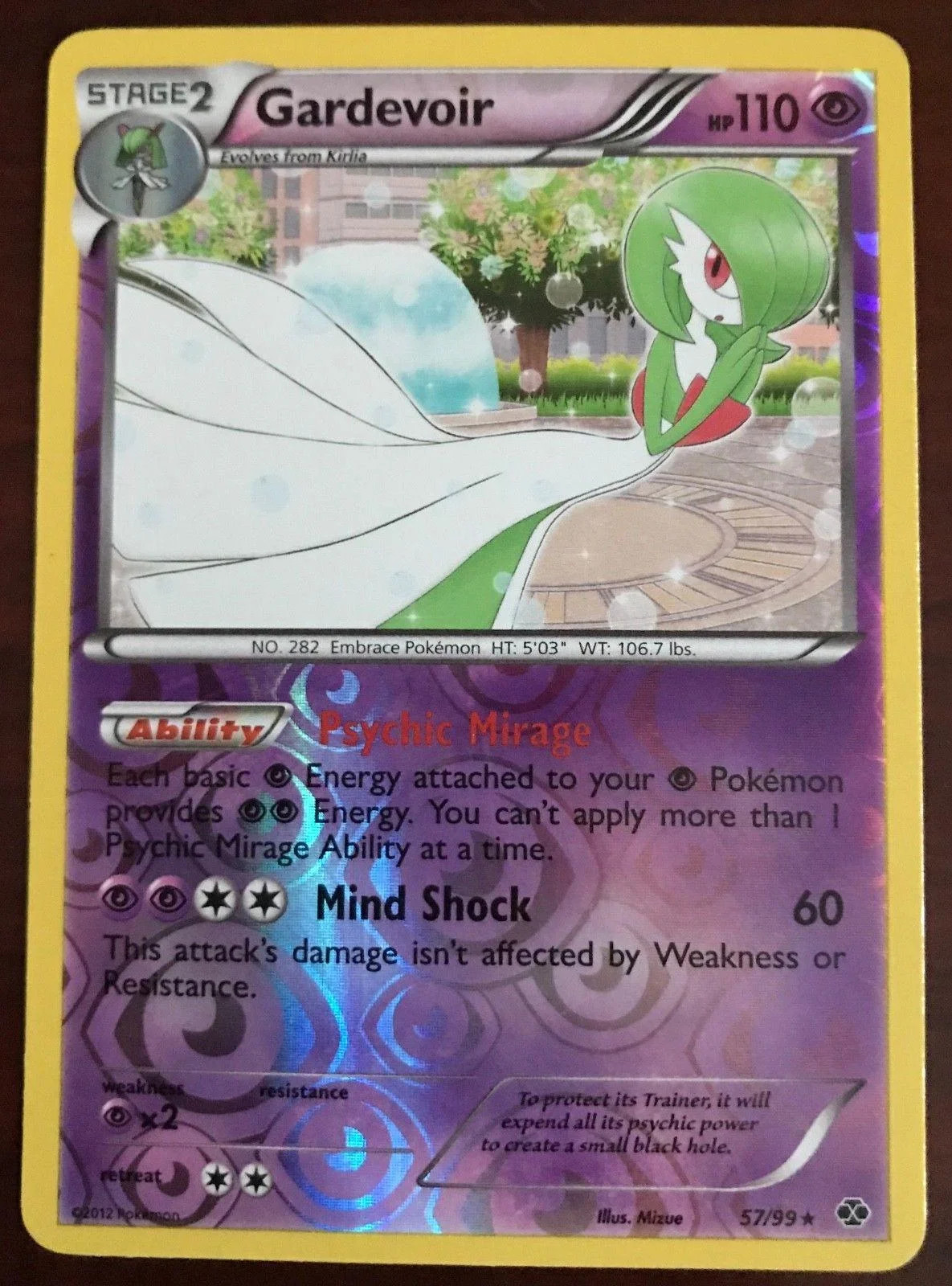 Gardevoir #57 — Destini Futuri (Reverse Holo)