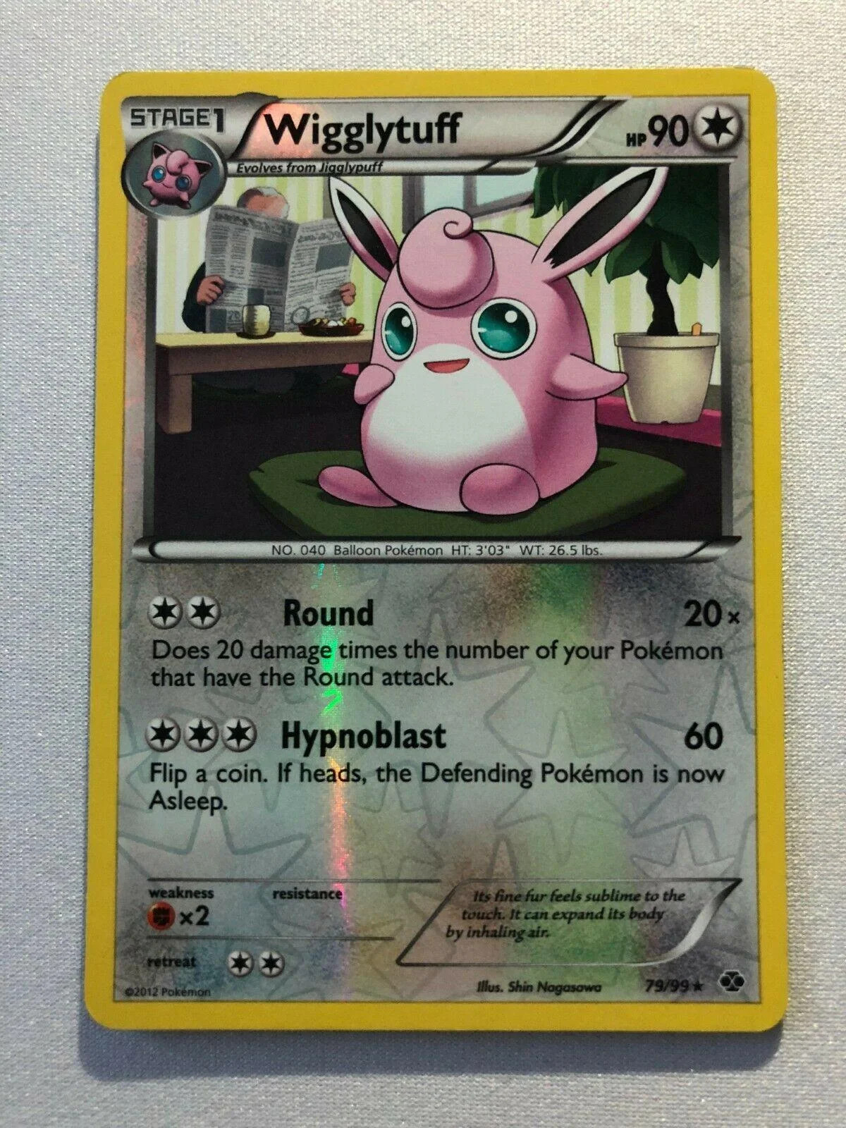 Wigglytuff #79 — Próximos Destinos (Reverse Holo)