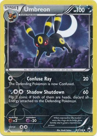 Umbreon #61 — Esploratori delle Tenebre (Reverse Holo)