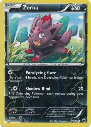 Zorua #70 — Erforscher der Finsternis (Reverse Holo)