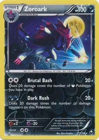 Zoroark #71 — Dark Explorers (Reverse Holo)