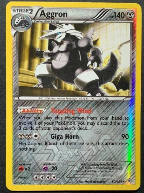 Aggron #80 — Stirpe dei Draghi (Reverse Holo)