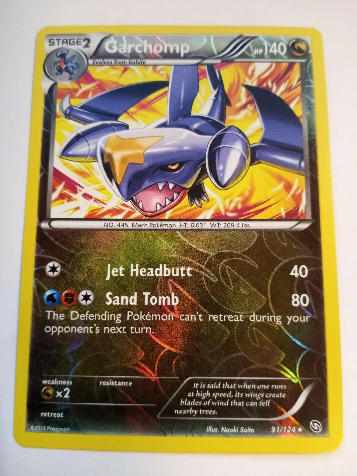 Garchomp #91 — Dragões Enaltecidos (Reverse Holo)