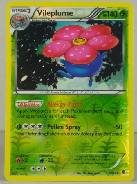 Vileplume #3 — Fronteiras Cruzadas (Reverse Holo)