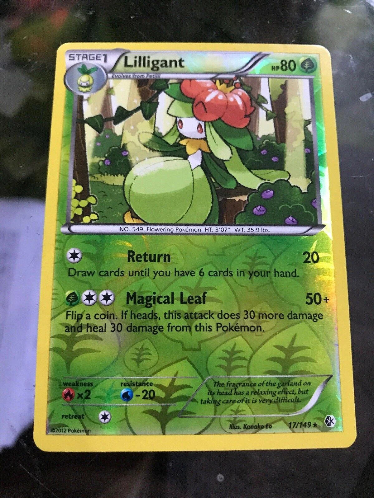 Lilligant #17 — Fronteiras Cruzadas (Reverse Holo)