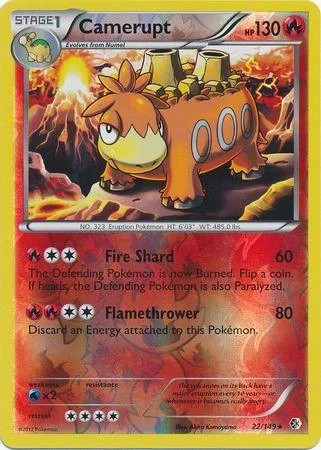 Camerupt #22 — Fronteiras Cruzadas (Reverse Holo)