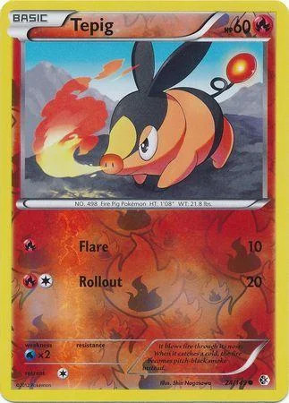 Tepig #24 — Fronteras Cruzadas (Reverse Holo)