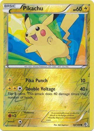 Pikachu #50 — Fronteiras Cruzadas (Reverse Holo)