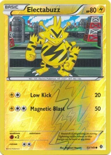 Electabuzz #53 — Fronteras Cruzadas (Reverse Holo)