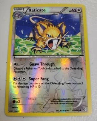 Raticate #105 — Fronteiras Cruzadas (Reverse Holo)