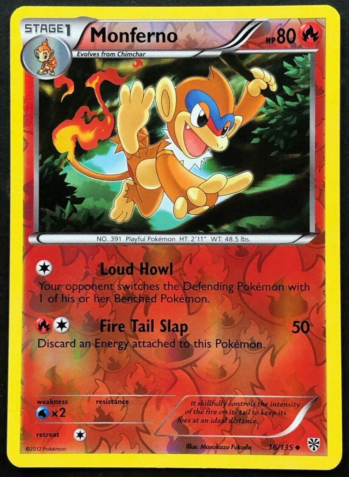 Monferno #16 — Tempestade de Plasma (Reverse Holo)