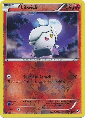 Litwick #21 — Uragano Plasma (Reverse Holo)