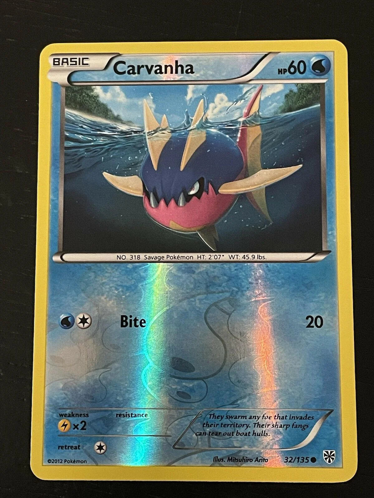 Carvanha #32 — Uragano Plasma (Reverse Holo)