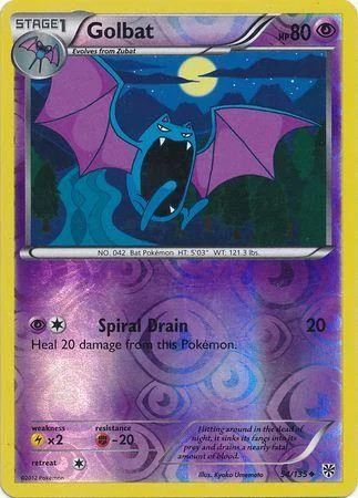 Golbat #54 — Tempestade de Plasma (Reverse Holo)