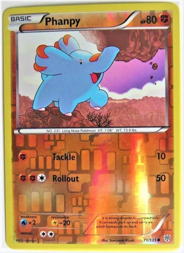 Phanpy #71 — Tempestade de Plasma (Reverse Holo)