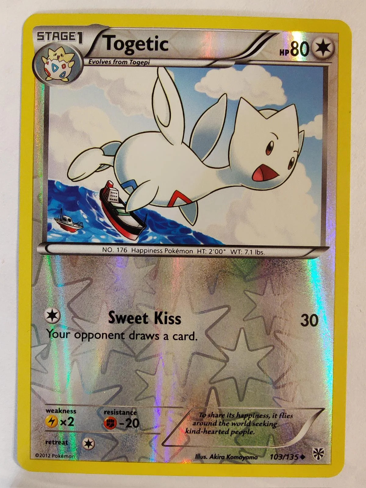 Togetic #103 — Tormenta Plasma (Reverse Holo)