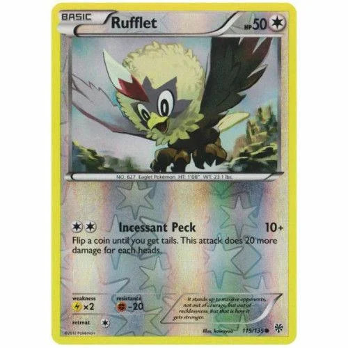 Rufflet #115 — Tempestade de Plasma (Reverse Holo)