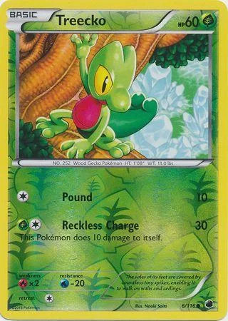 Treecko #6 — Congelamento de Plasma (Reverse Holo)