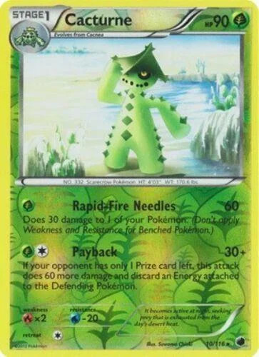 Cacturne #10 — Glaciación Plasma (Reverse Holo)