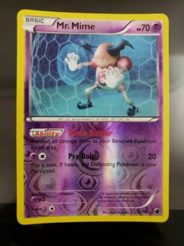 Mr. Mime #47 — Glaciación Plasma (Reverse Holo)