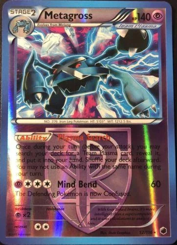 Metagross #52 — Glaciazione Plasma (Reverse Holo)