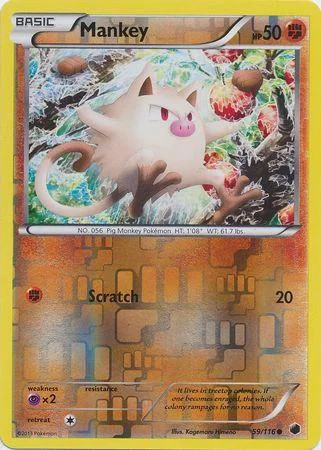 Mankey #59 — Glaciación Plasma (Reverse Holo)