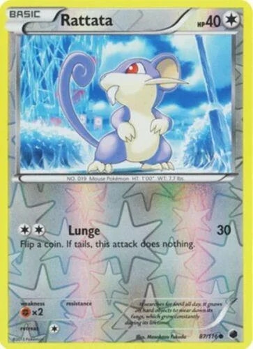 Rattata #87 — Glaciación Plasma (Reverse Holo)