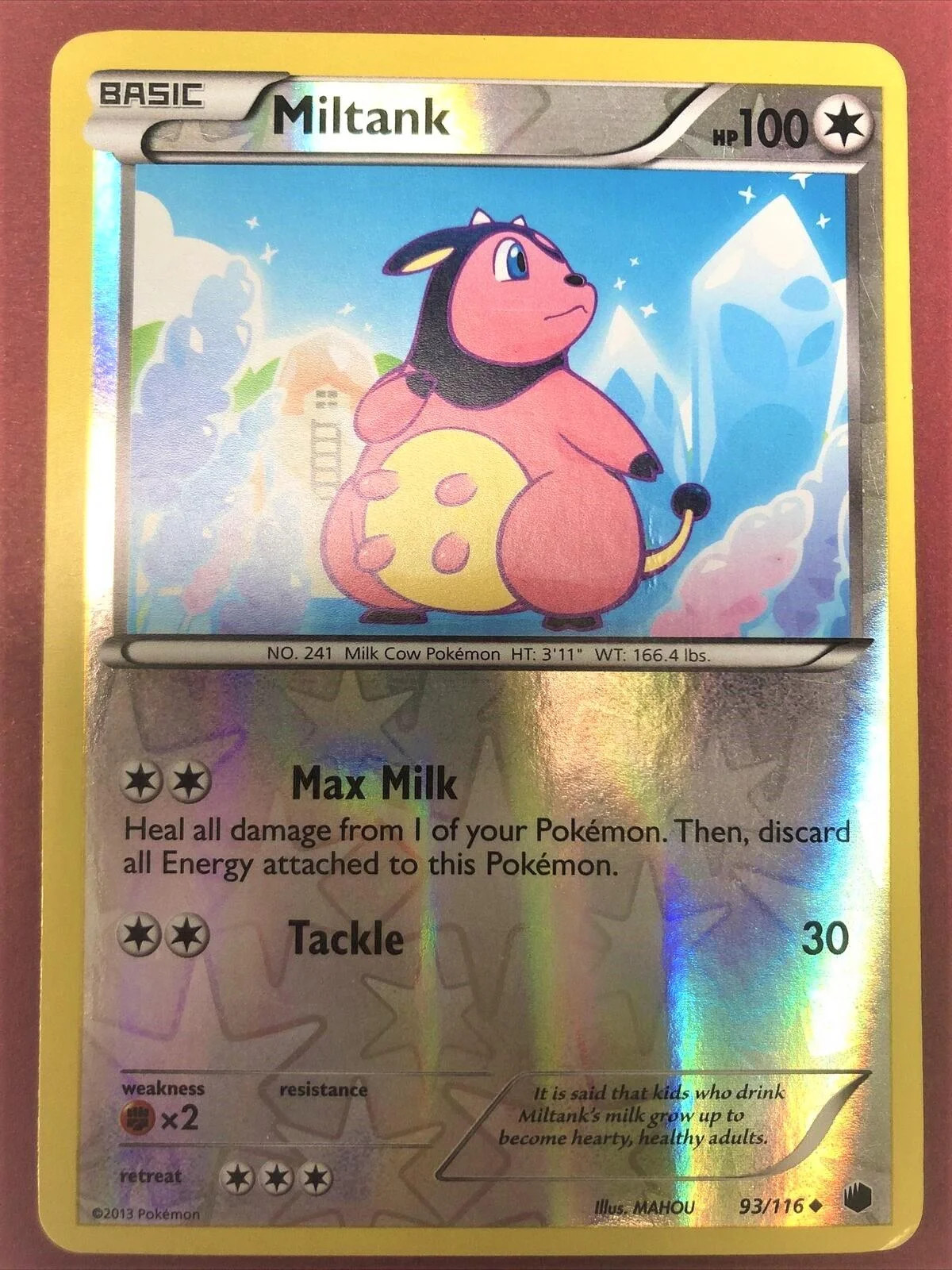Miltank #93 — Congelamento de Plasma (Reverse Holo)