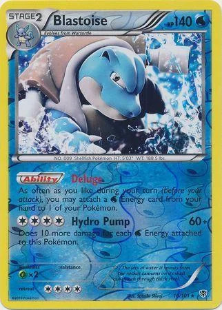 Blastoise #16 — Plasma Blast (Reverse Holo)