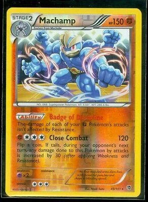 Machamp #49 — Esplosione Plasma (Reverse Holo)