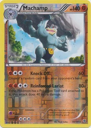 Machamp #50 — Plasma Blast (Reverse Holo)