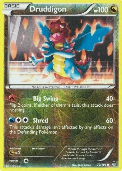Druddigon #70 — Esplosione Plasma (Reverse Holo)