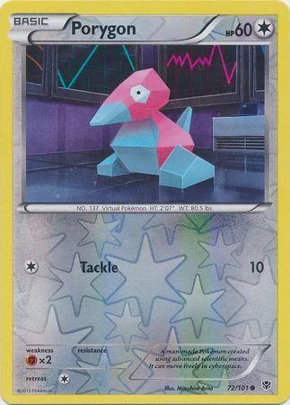 Porygon #72 — Esplosione Plasma (Reverse Holo)